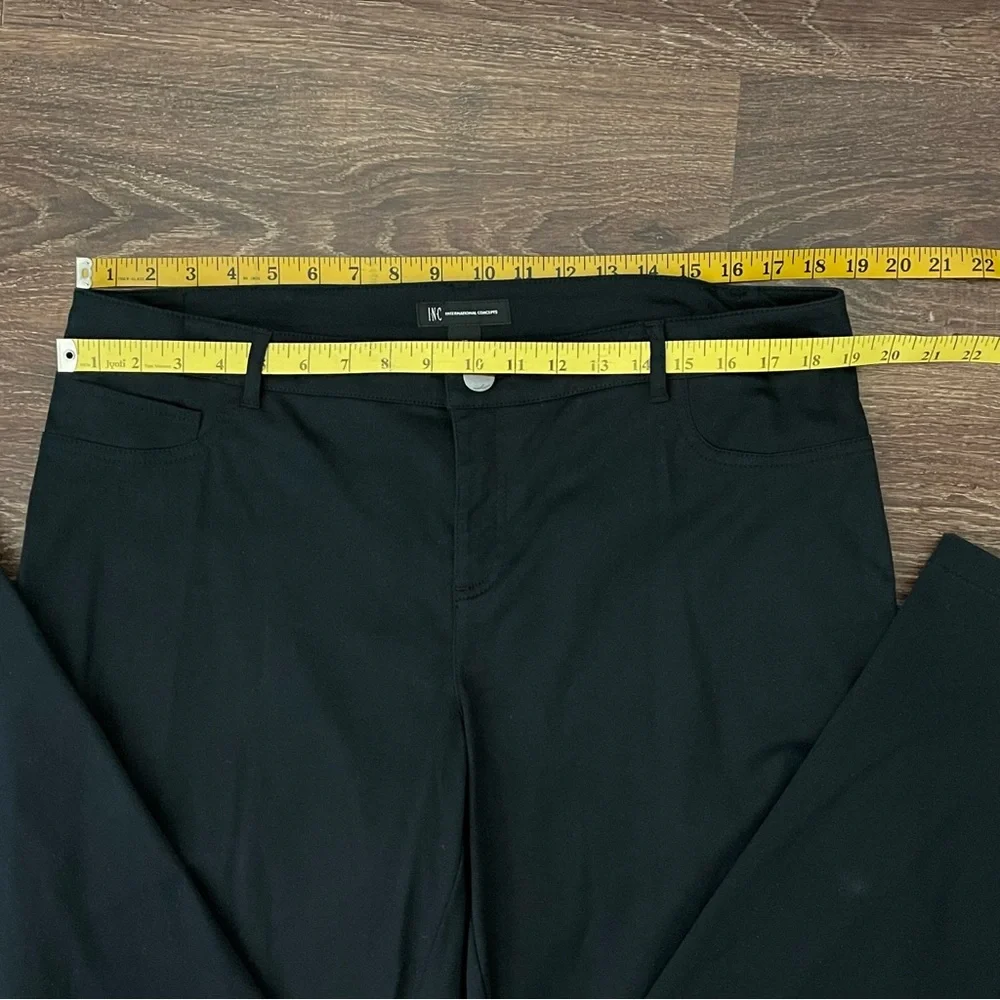 INC International Concepts Light Weight Black Pants Trousers | Plus Size 16 - Picture 6 of 10